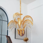Odoraris Regal Brass Crystal Chandelier - Lamp Outdoor