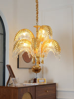 Odoraris Regal Brass Crystal Chandelier - Lamp Outdoor