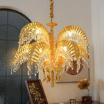Odoraris Regal Brass Crystal Chandelier - Lamp Outdoor