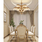 Odoraris Regal Brass Crystal Chandelier - Lamp Outdoor