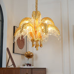 Odoraris Regal Brass Crystal Chandelier - Lamp Outdoor