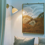 Brass Pleated Ceramic Wall Lamp - Lamp Outdoor