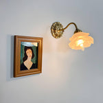 Brass Rose Wall Light - Lamp Outdoor