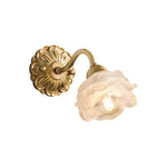 Brass Rose Wall Light - Lamp Outdoor