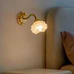 Brass Rose Wall Light - Lamp Outdoor
