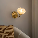 Brass Rose Wall Light - Lamp Outdoor