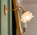 Brass Rose Wall Light - Lamp Outdoor