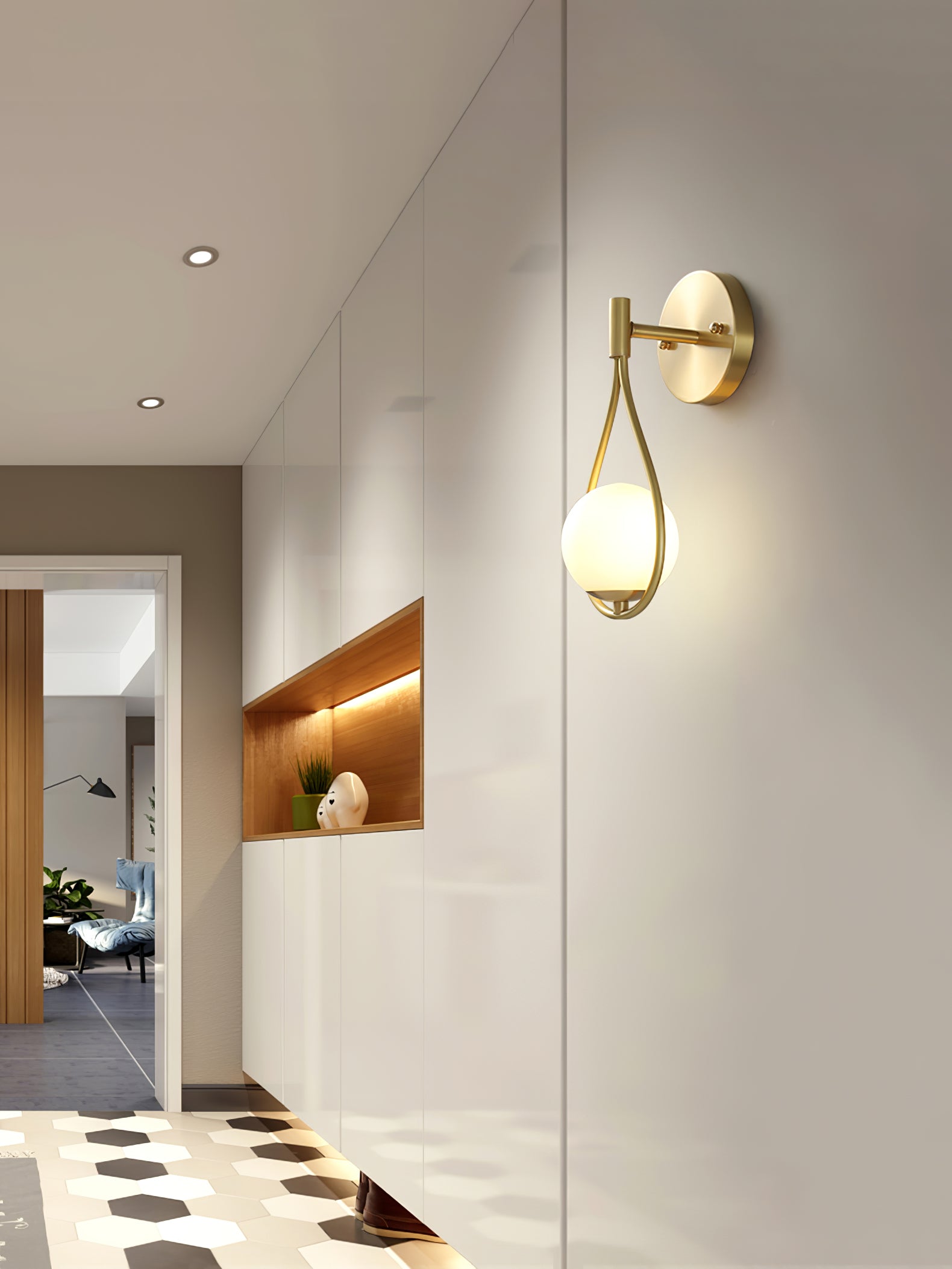 Brass Vanity Wall Lamp - Lamp Outdoor