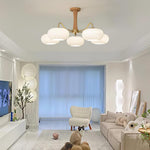 Brass Wooden Persimmon Chandelier - Lamp Outdoor