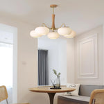 Brass Wooden Persimmon Chandelier - Lamp Outdoor