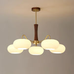 Brass Wooden Persimmon Chandelier - Lamp Outdoor
