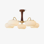 Brass Wooden Persimmon Chandelier - Lamp Outdoor