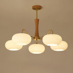 Brass Wooden Persimmon Chandelier - Lamp Outdoor