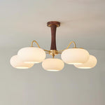 Brass Wooden Persimmon Chandelier - Lamp Outdoor