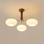 Brass Wooden Persimmon Chandelier - Lamp Outdoor