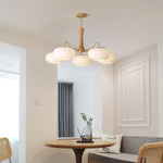 Brass Wooden Persimmon Chandelier - Lamp Outdoor