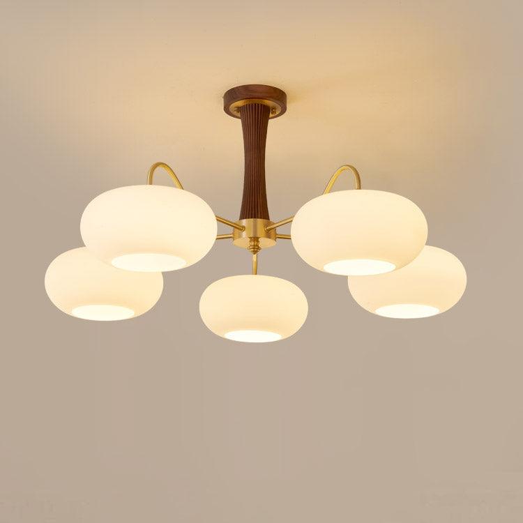 Brass Wooden Persimmon Chandelier - Lamp Outdoor