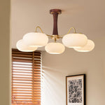 Brass Wooden Persimmon Chandelier - Lamp Outdoor