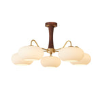 Brass Wooden Persimmon Chandelier - Lamp Outdoor