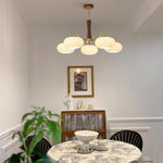 Brass Wooden Persimmon Chandelier - Lamp Outdoor