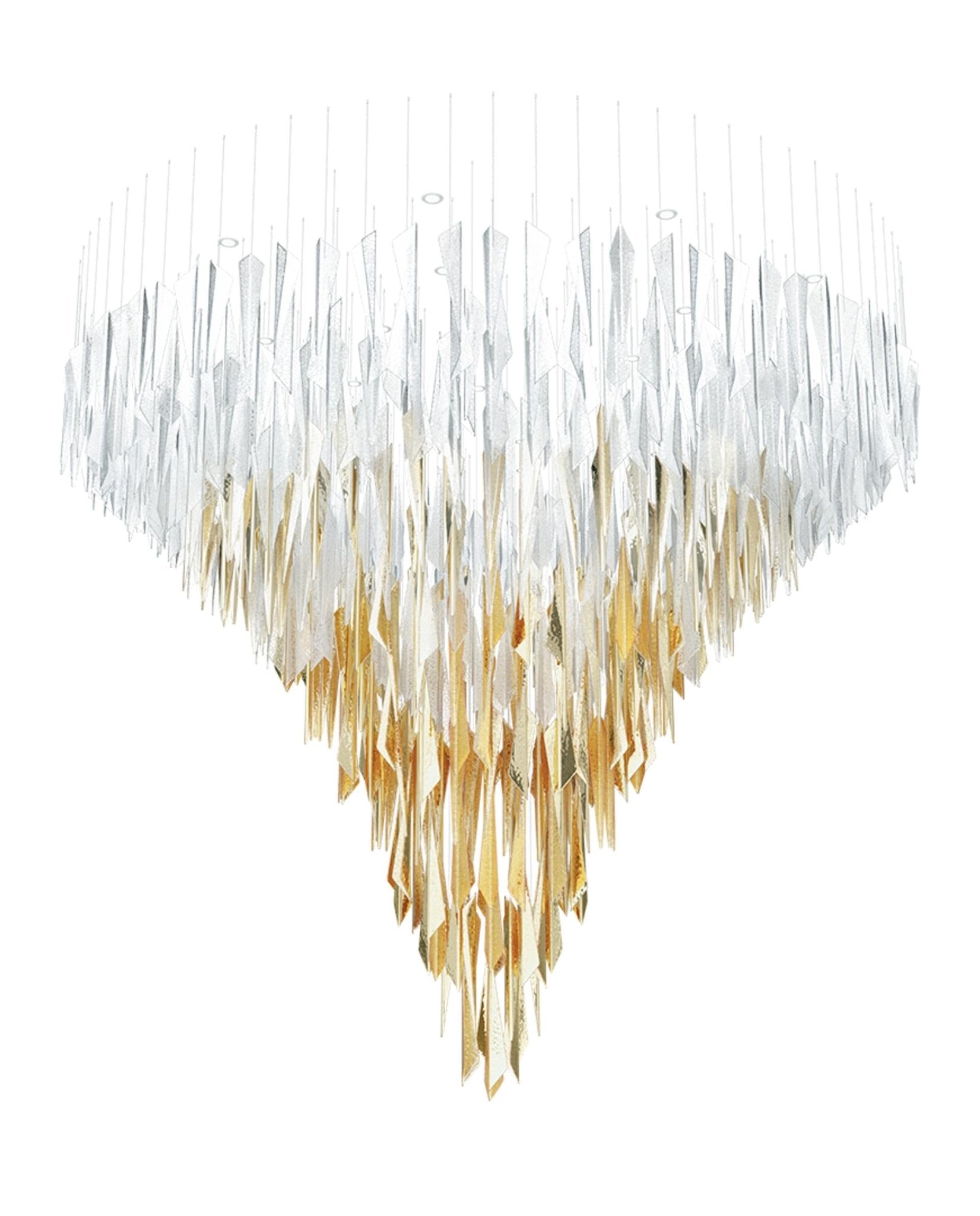Nyvinia Glass Feather-Shape Chandelier - Lamp Outdoor