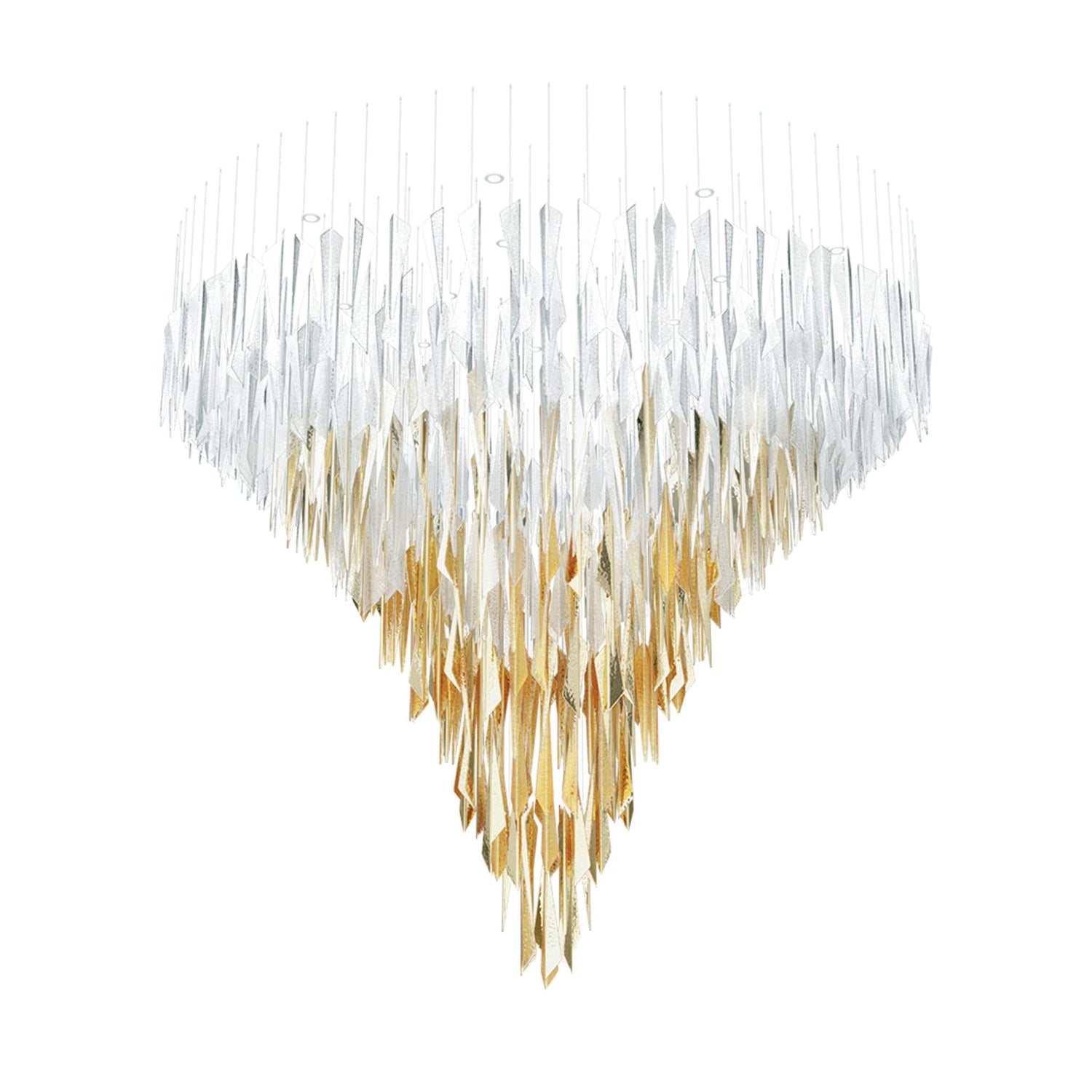 Nyvinia Glass Feather-Shape Chandelier - Lamp Outdoor