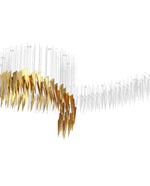 Nyvinia Glass Feather-Shape Chandelier - Lamp Outdoor
