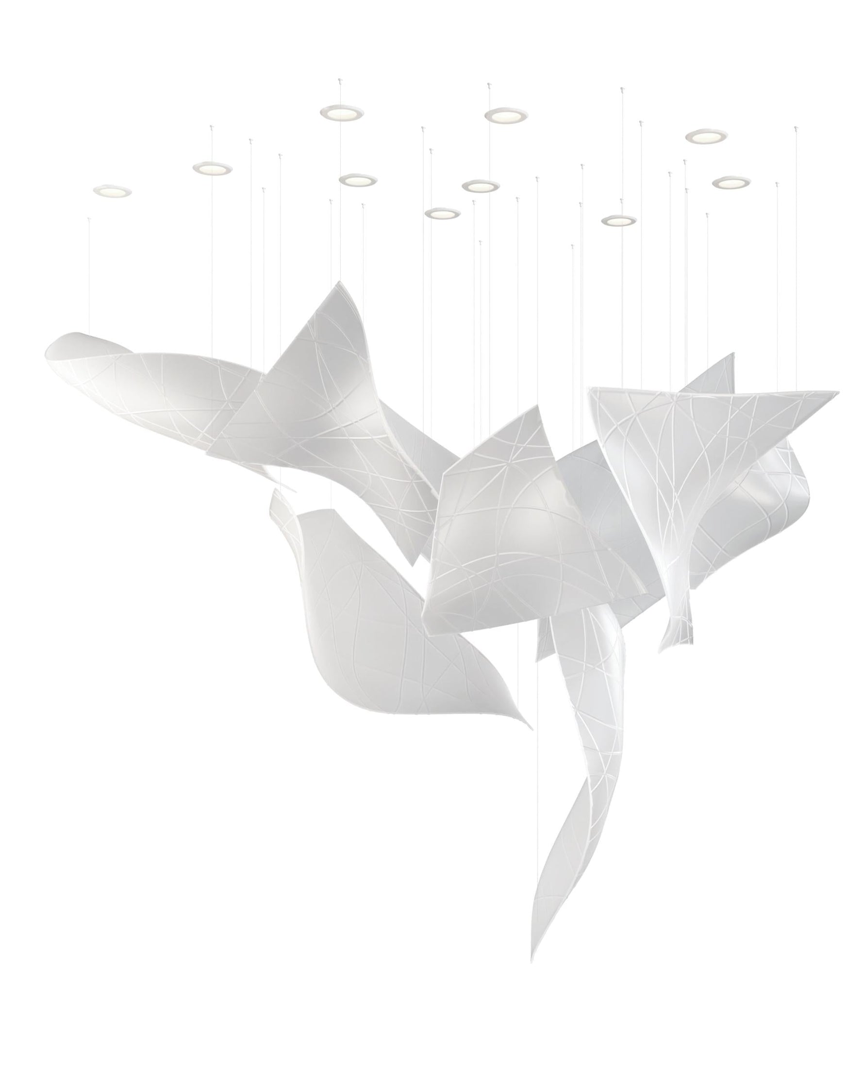 Alnoror Sculptural Gold Pendant Light - Lamp Outdoor