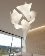 Alnoror Sculptural Gold Pendant Light - Lamp Outdoor