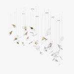 Asorus Artistic Leaf-Shape Chandelier - Lamp Outdoor