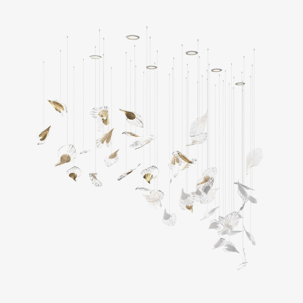 Asorus Artistic Leaf-Shape Chandelier - Lamp Outdoor