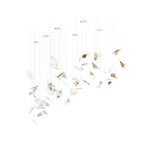Asorus Artistic Leaf-Shape Chandelier - Lamp Outdoor