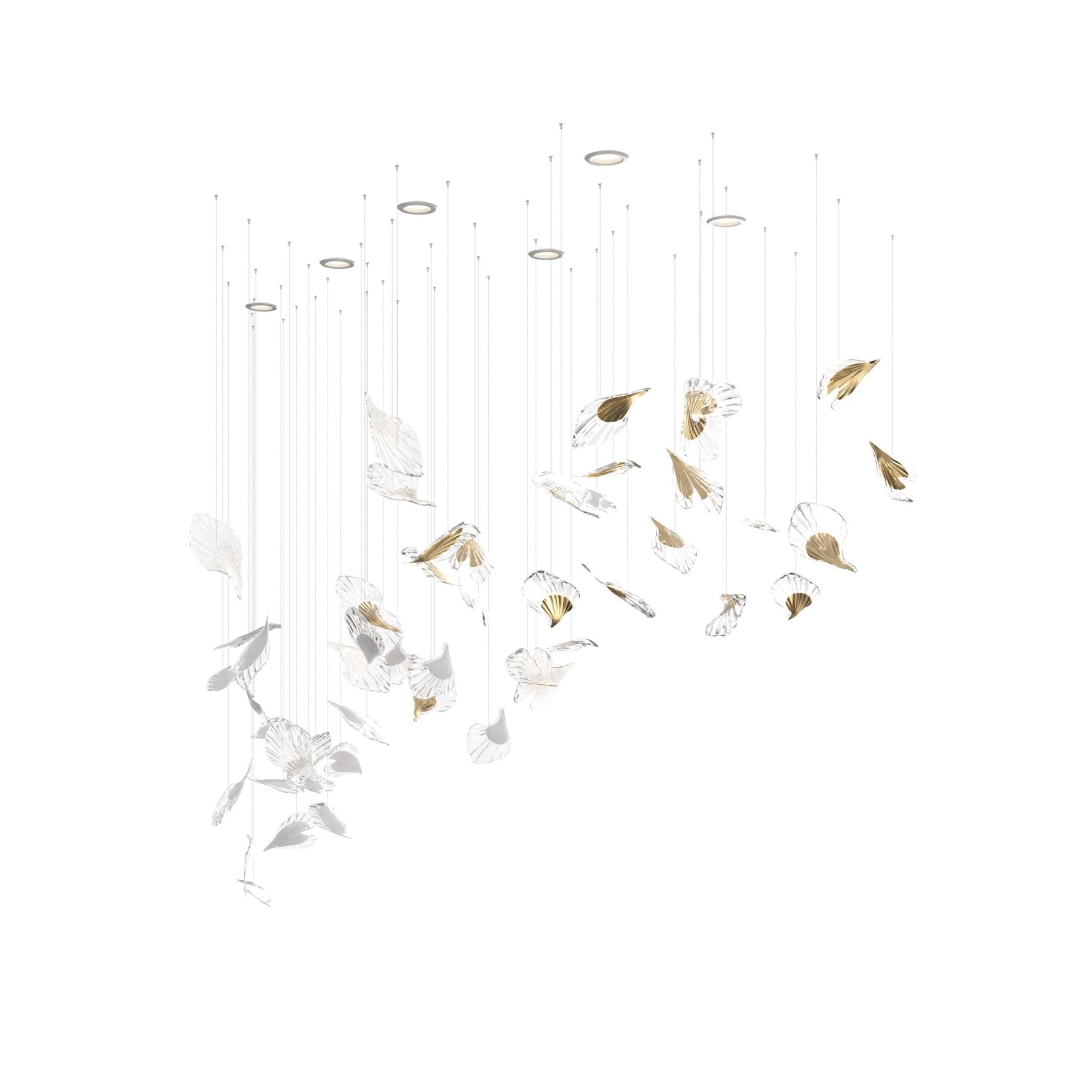 Asorus Artistic Leaf-Shape Chandelier - Lamp Outdoor