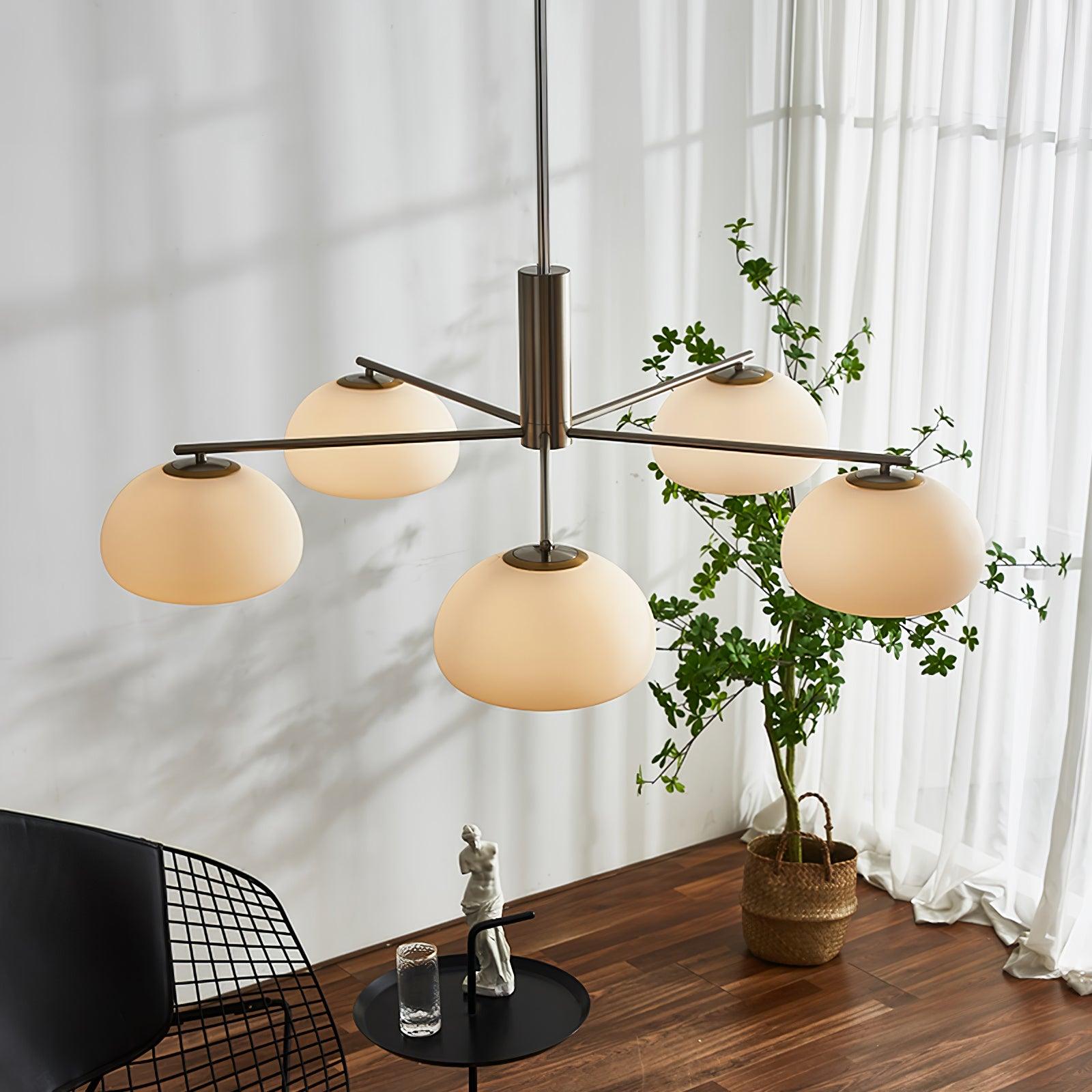 Lunara Luxe Glass Chandelier - Lamp Outdoor