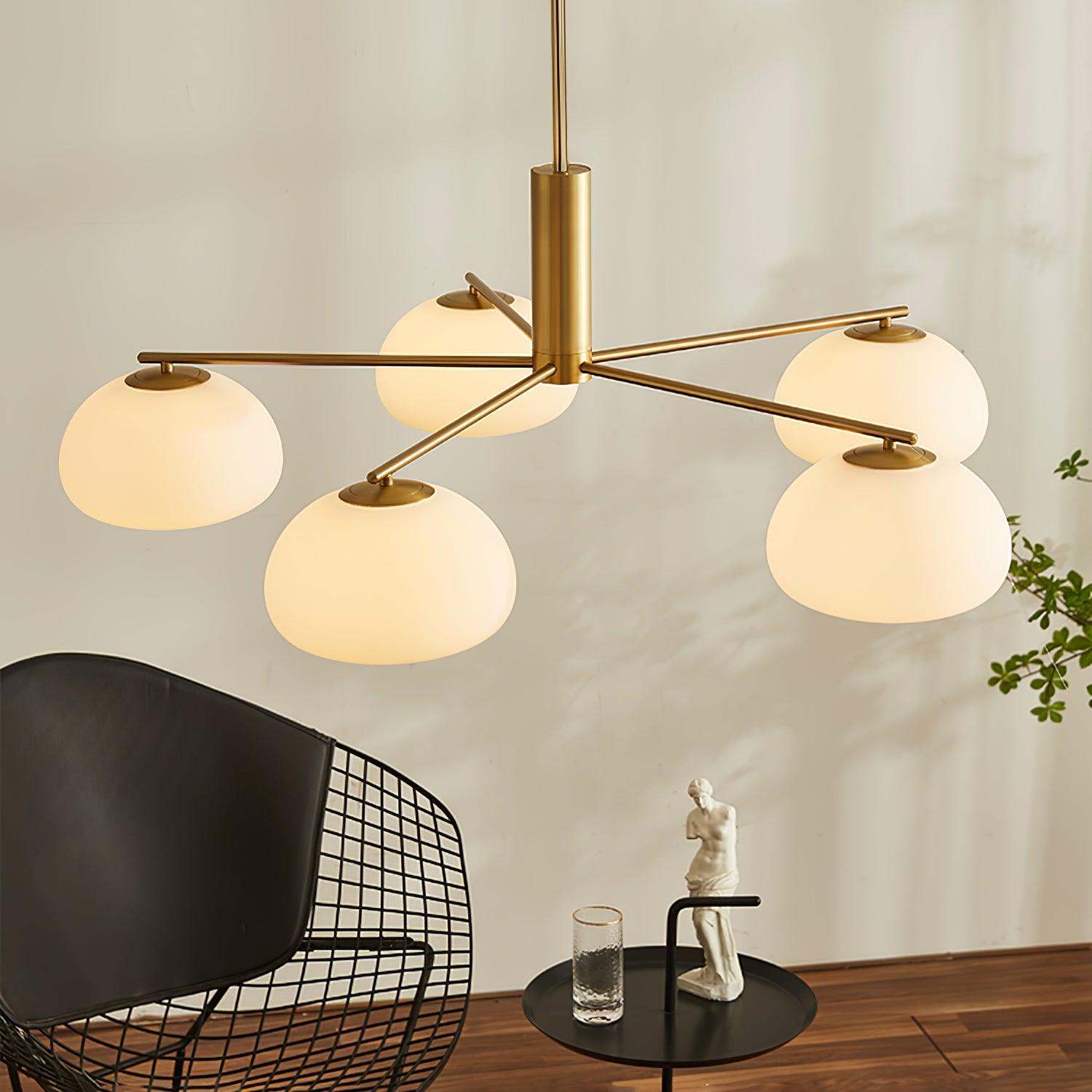 Lunara Luxe Glass Chandelier - Lamp Outdoor