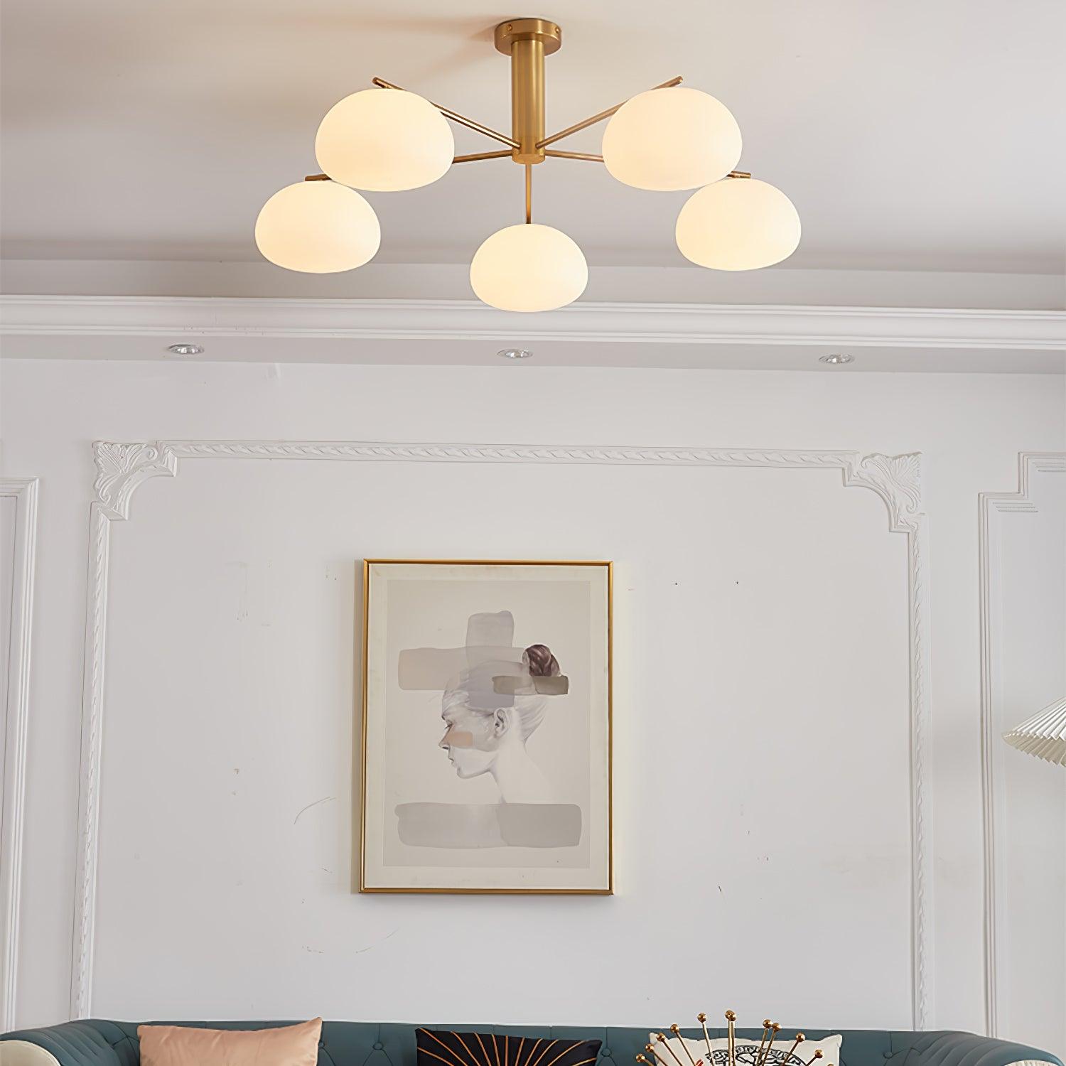 Lunara Luxe Glass Chandelier - Lamp Outdoor