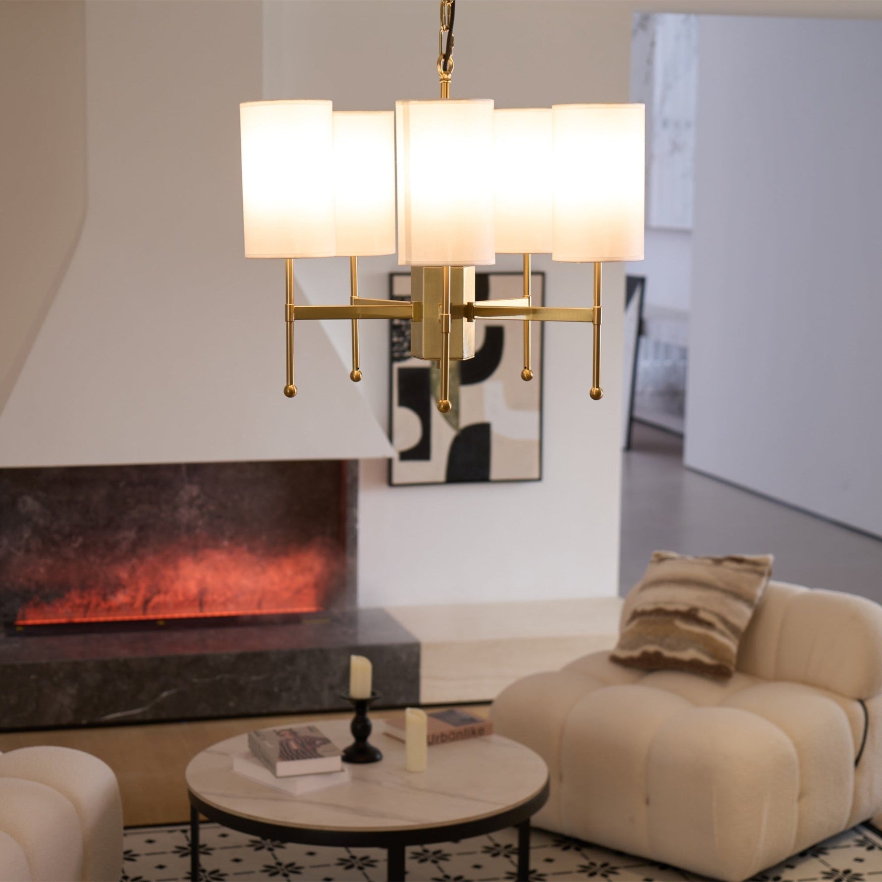 Brilliancess Brass Chandelier - Lamp Outdoor