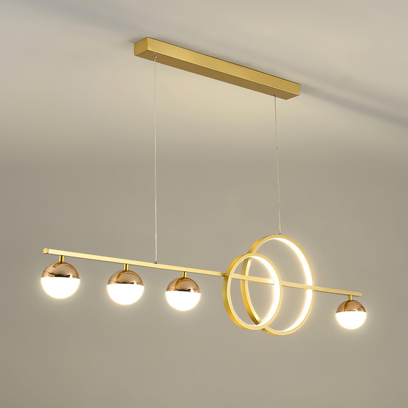 Brooklyn Double Circle Chandelier - Lamp Outdoor