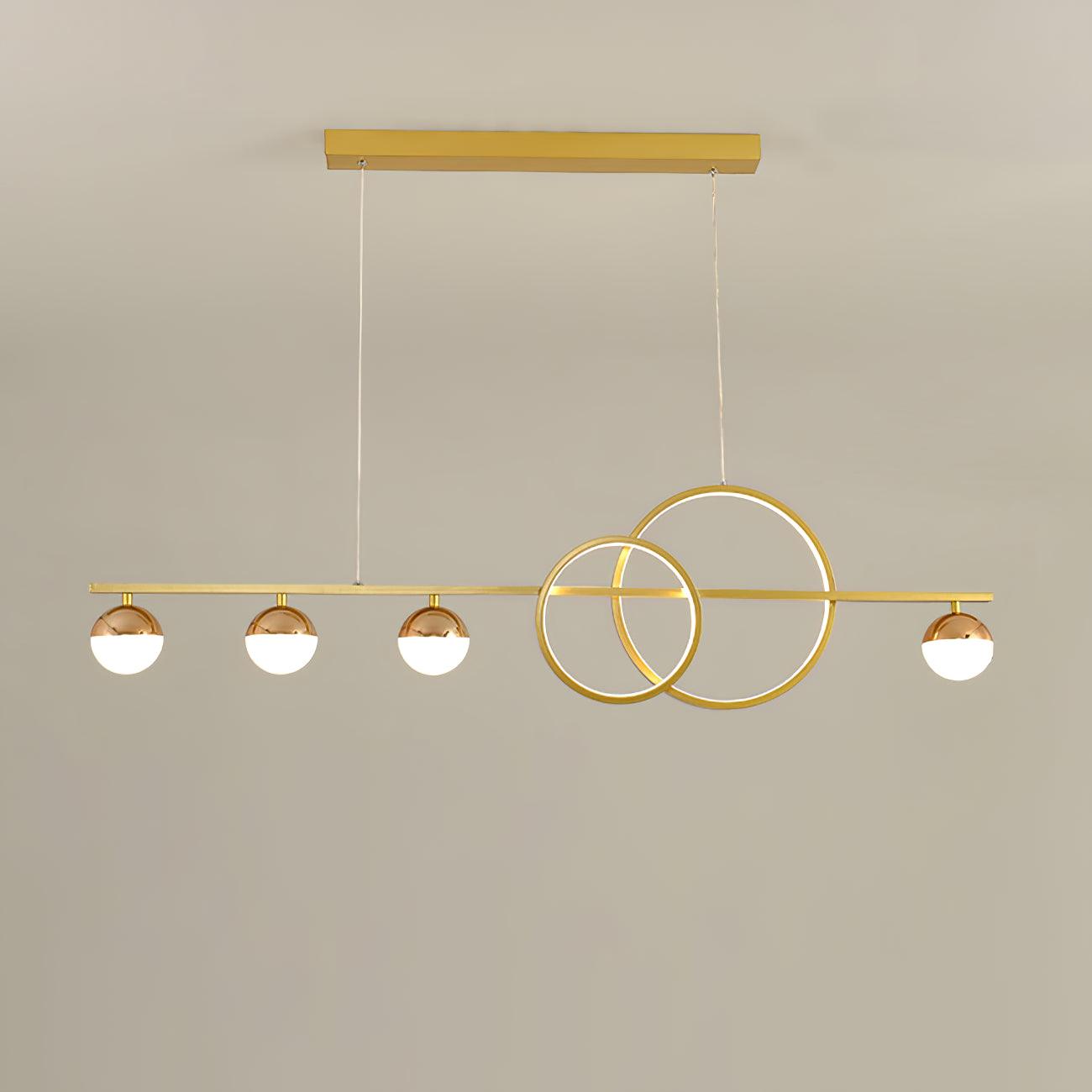 Brooklyn Double Circle Chandelier - Lamp Outdoor