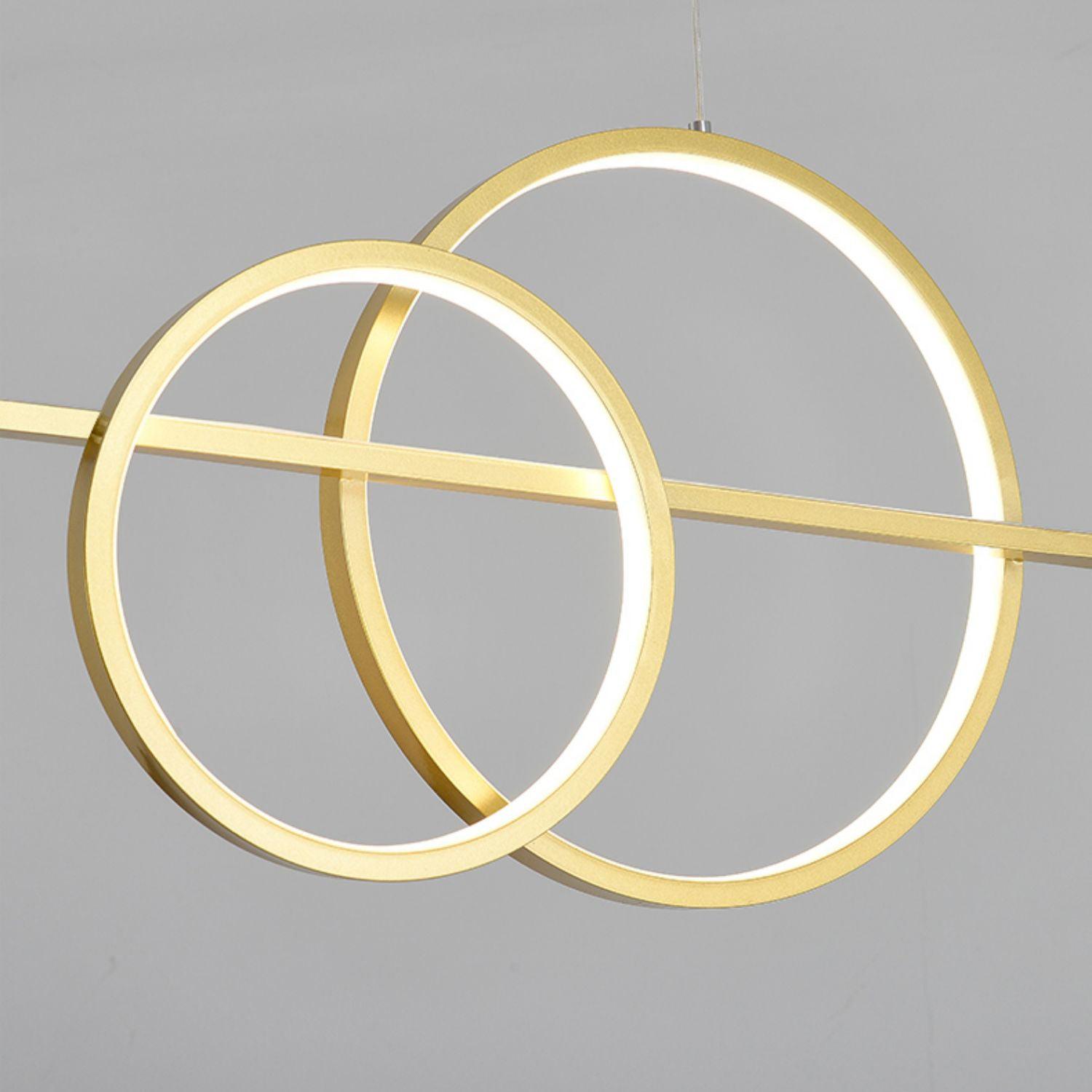 Brooklyn Double Circle Chandelier - Lamp Outdoor