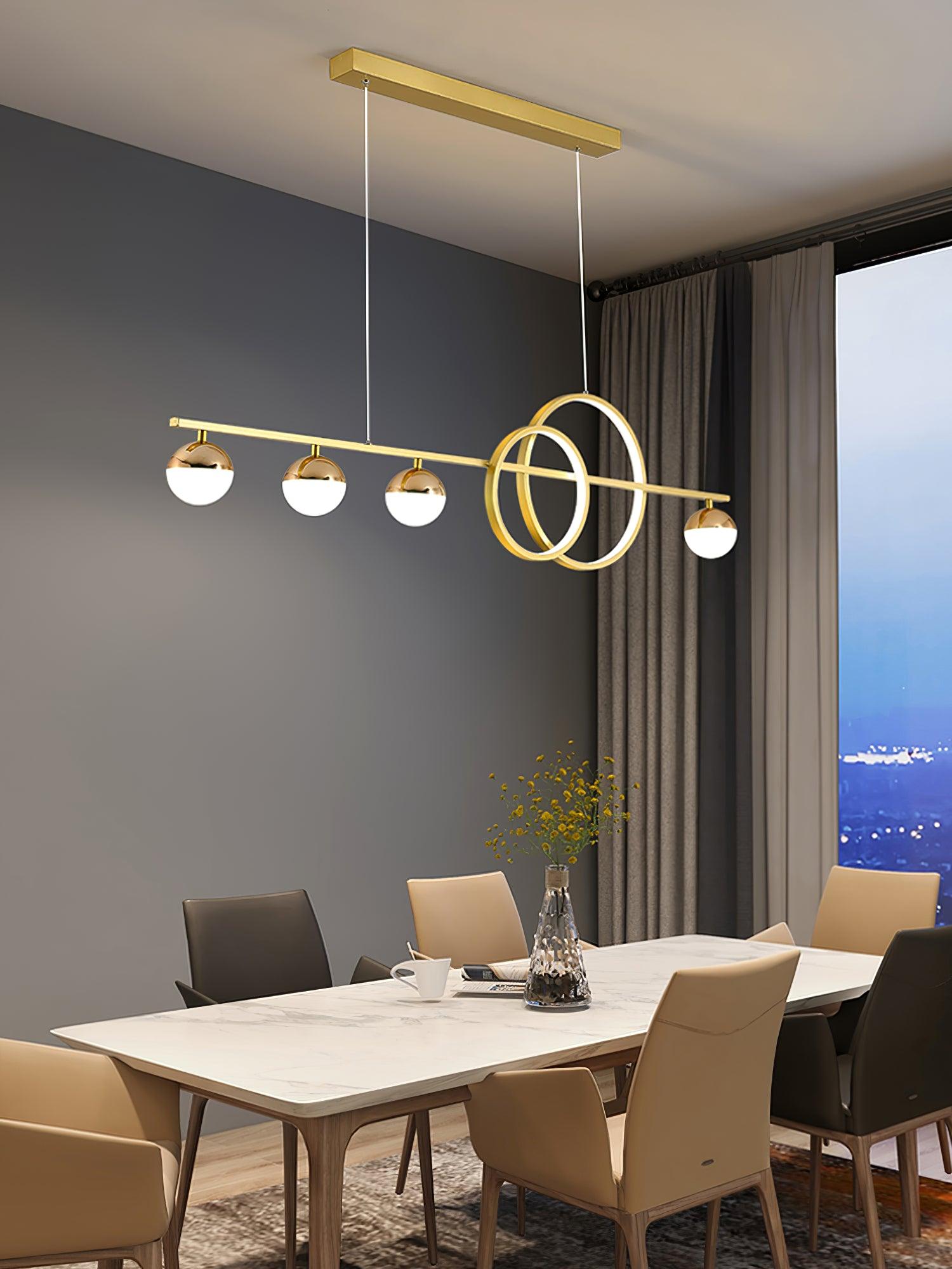 Brooklyn Double Circle Chandelier - Lamp Outdoor