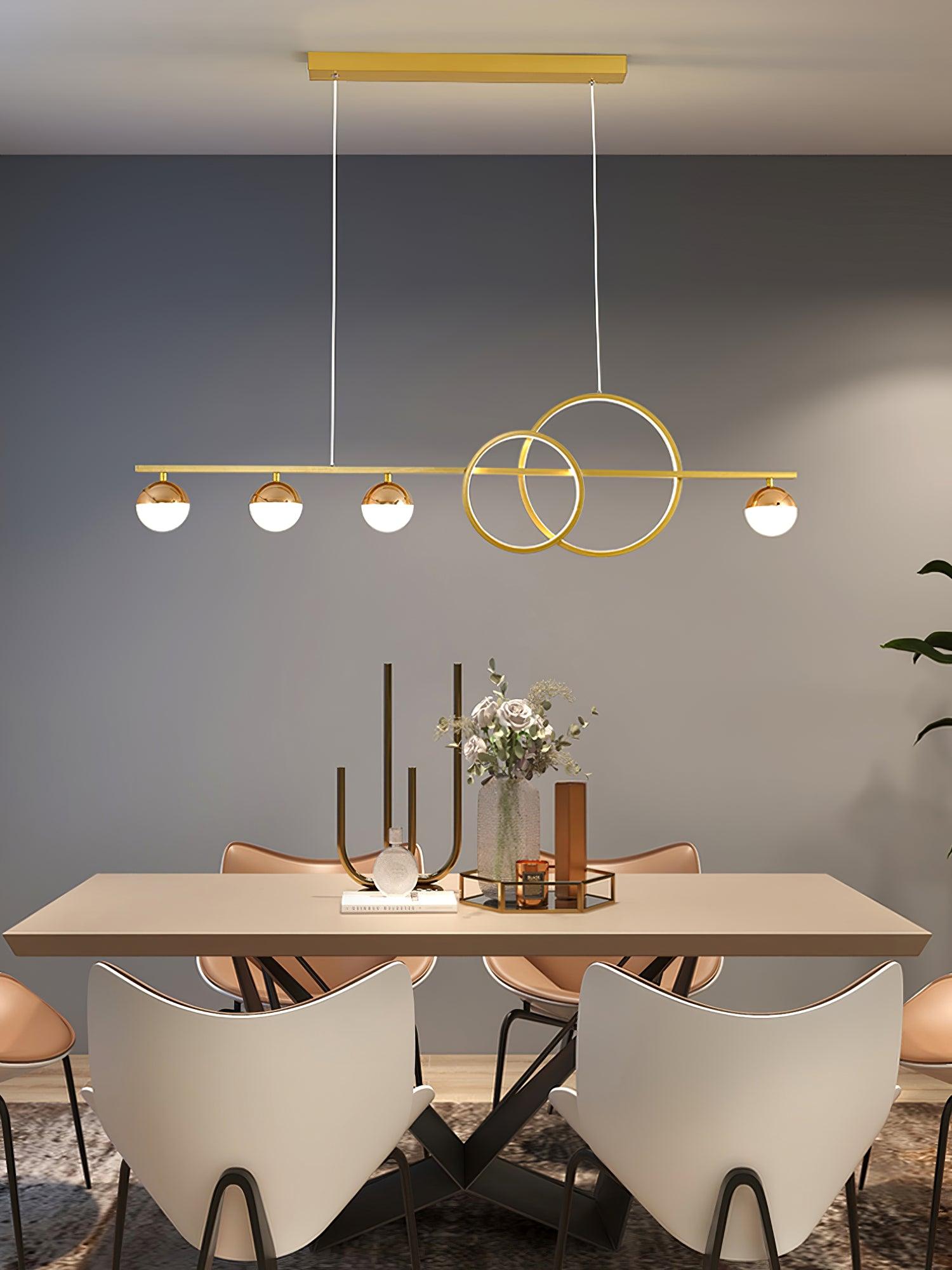 Brooklyn Double Circle Chandelier - Lamp Outdoor