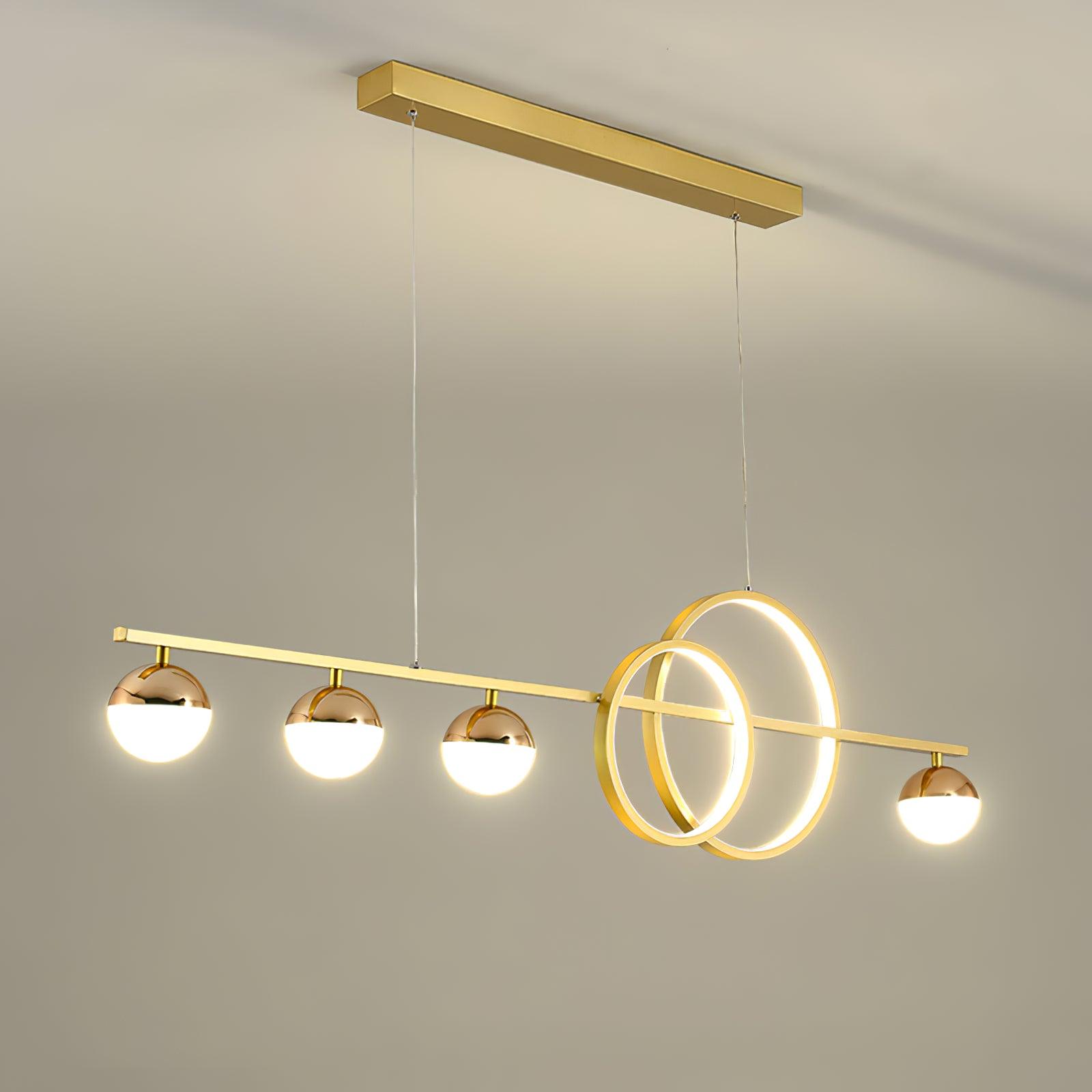 Brooklyn Double Circle Chandelier - Lamp Outdoor