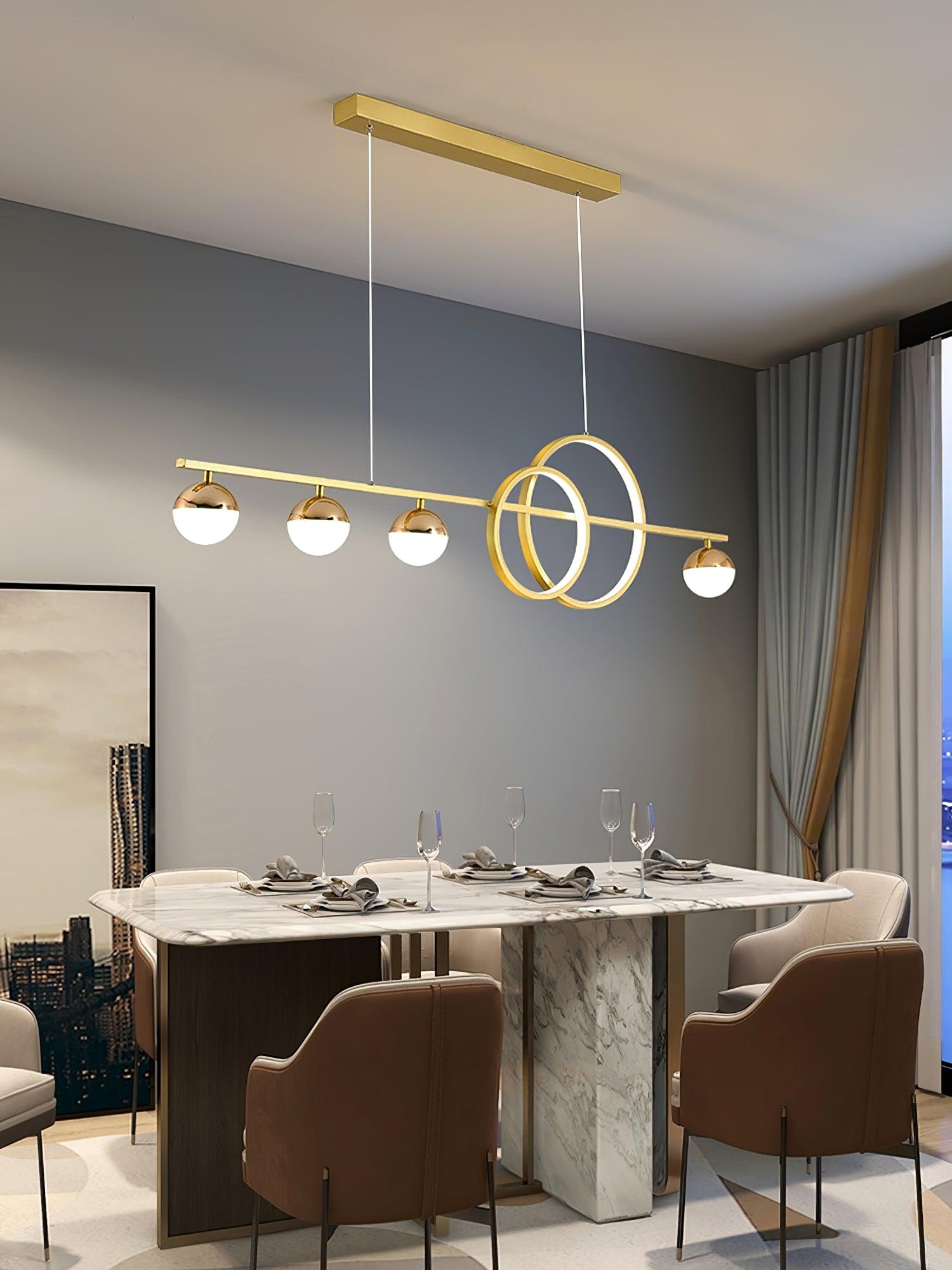 Brooklyn Double Circle Chandelier - Lamp Outdoor