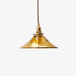 Amber Glass Pendant Light - Lamp Outdoor