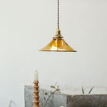 Amber Glass Pendant Light - Lamp Outdoor