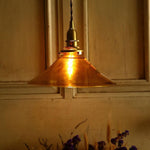 Amber Glass Pendant Light - Lamp Outdoor