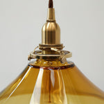 Amber Glass Pendant Light - Lamp Outdoor