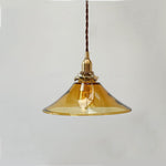 Amber Glass Pendant Light - Lamp Outdoor