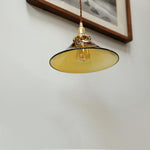 Amber Glass Pendant Light - Lamp Outdoor